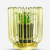 Metallic decoration piece with plant - Image 2