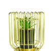 Metallic decoration piece with plant - Image 3